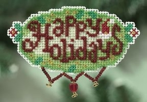 Happy Holidays//Щасливих Свят MH180302 Mill Hill вишивка хрестиком | Набір | Купити - Салон рукоділля Давайте створимо шедевр разом!