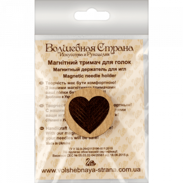 FLMH-015(W) Магнитный деревянный двухсторонний держатель для игл и схем на канву Волшебная страна | Купить - Салон рукоделия