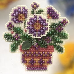Primrose Pot//Горшок примулы MHSB85 Mill Hill вышивка крестом  | Набор | Купить - Салон рукоделия — Давайте создадим шедевр вместе!
