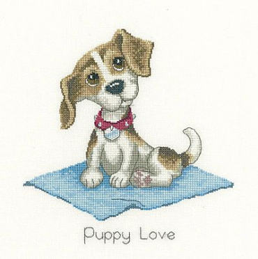 Щенячья любовь//Puppy Love HC1078 Heritage Crafts - Салон рукоделия 