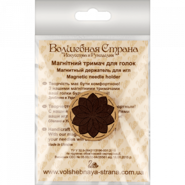 FLMH-011(W) Магнитный деревянный двухсторонний держатель для игл и схем на канву Волшебная страна | Купить - Салон рукоделия