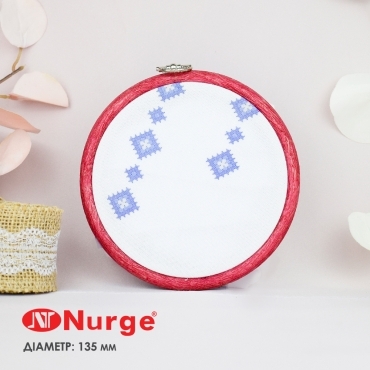 Пяльці-рамка Nurge круглі каучукові з підвісом 135 мм