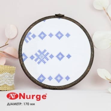 Пяльці-рамка Nurge круглі каучукові з підвісом 170 мм 230-3 