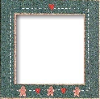 Оригінальна рамка Matte Green w/Gingerbread Hearts для наборов Mill Hill GBFRFA9 - Салон рукоділля 