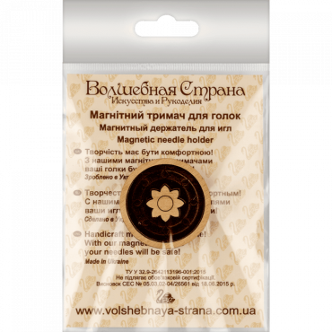 FLMH-007(W) Магнитный деревянный двухсторонний держатель для игл и схем на канву Волшебная страна | Купить - Салон рукоделия