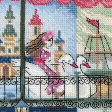 Карусель 1458 РІОЛІС вишивка хрестиком | Набір | Купити - Салон рукоділля