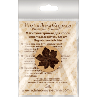 FLMH-015(W) Магнитный деревянный двухсторонний держатель для игл и схем на канву Волшебная страна | Купить - Салон рукоделия