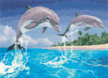 Дельфины//Dolphins HC1084 Heritage Crafts - Салон рукоделия 