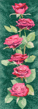 Розовые розы//Pink Roses Pane HC879 l Heritage Crafts - Салон рукоделия 