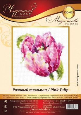 Розовый тюльпан 150-013  Чудесная игла