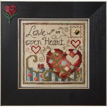 February 2013 Pattern of the Month Love With an Open Hear PM405 Stoney Creek схема | Схема - Салон рукоділля