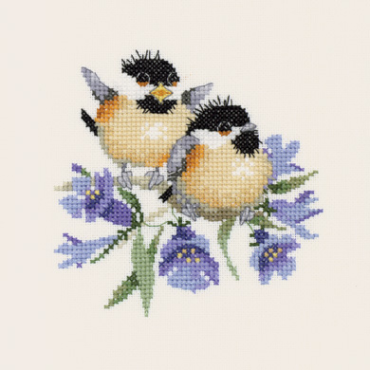 Маленькие птички на колокольчиках//Bluebell Chick-Chat HC776 Heritage Crafts - Салон рукоделия 