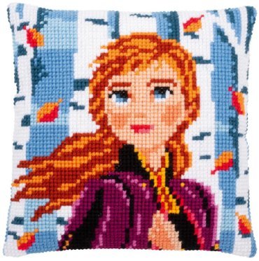Frozen Ганна PN-0182762 Подушка вышивка крестиком | набор | Купить - Салон рукоделия - Давайте создадим шедевр вместе