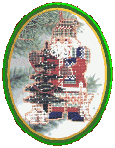 Pine Tree Santa//Санта с елкой MHNS3 Mill Hill вышивка крестом  | Набор | Купить - Салон рукоделия — Давайте создадим шедевр вместе!