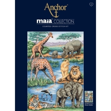 Африканская дикая природа 01212 Anchor Maia Collection вышивка крестом - Салон рукоделия