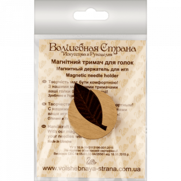 FLMH-031(W) Магнитный деревянный двухсторонний держатель для игл и схем на канву Волшебная страна | Купить - Салон рукоделия