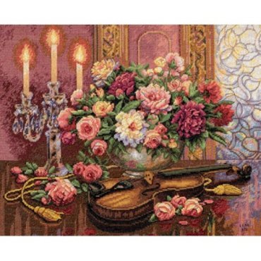 Романтический букет//Romantic Floral 35185 DIMENSIONS