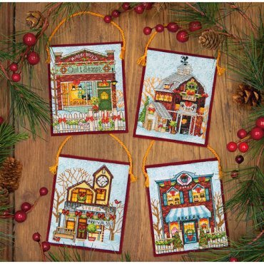 Winter Village Ornaments 70-08954 DIMENSIONS