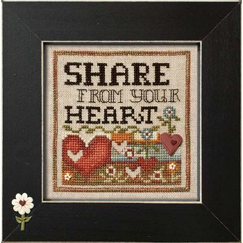January 2015 Pattern of the Month Share From Your Heart PM803 Stoney Creek схема | Схема - Салон рукоділля