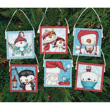 Frosty Friends Ornaments 70-08940 DIMENSIONS