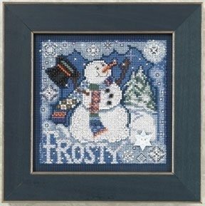 Frosty Snowman//Морозний Сніговик MH140304 Mill Hill вишивка хрестиком | Набір | Купити - Салон рукоділля Давайте створимо шедевр разом!