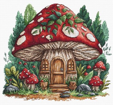 Mushroom Cabin P109 AVA - Набір для вишивки хрестиком - купити в Україні | Салон рукоділля