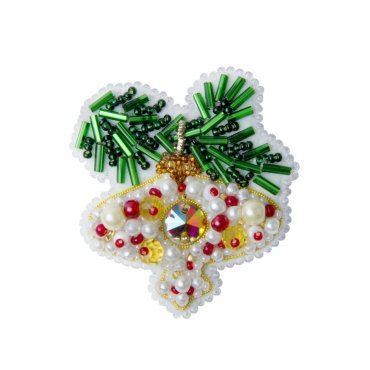 Ялинка з кулькою БП-284 Crystal Art брошка набори для творчості Купити - Салон рукоділля