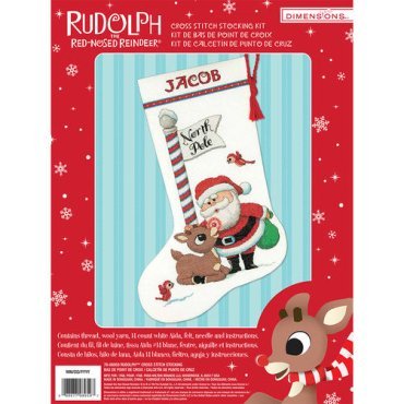 Rudolph Stocking 70-08959 DIMENSIONS
