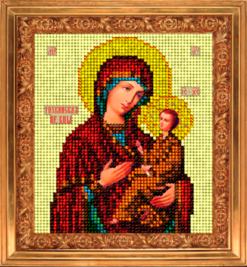 Тихвинская икона 10913 Краса і творчість вышивка ювелирным бисером - Салон рукоделия