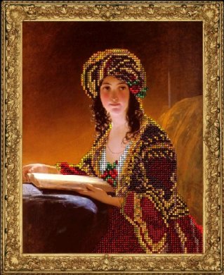 Девушка с книгой 70815 Краса і творчість вышивка ювелирным бисером - Салон рукоделия