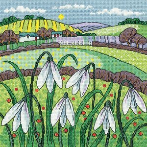 Краєвид з підсніжниками \ Snowdrop Landscape H1615 Heritage Crafts