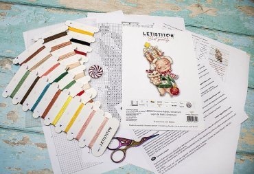 Прикраса Christmas Rabbit L8056 LETISTITCH