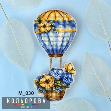 Магніт Повітряна куля. Подих весни М_030 Кольорова