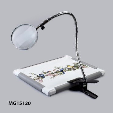 Лупа гнучка з прищіпкою MG15120 | Салон рукоділля
