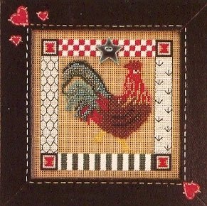 Folk Art Rooster//Фолк півень MHCB104 Mill Hill вишивка хрестиком | Набір | Купити - Салон рукоділля Давайте створимо шедевр разом!