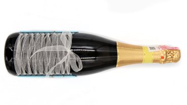 Етикетка на пляшку з освяченою водою N-028 GOLDEN KEY вишивка бісером - Салон рукоділля