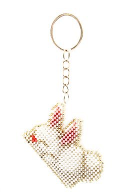 Брелок Зайчик N-082 GOLDEN KEY вишивка бісером  - Салон рукоділля