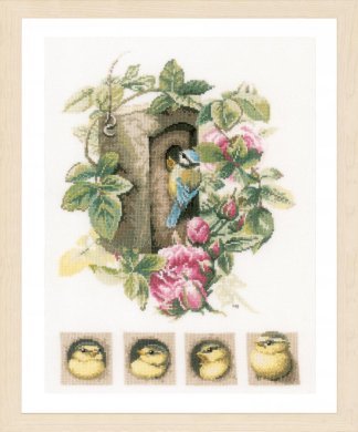 BIRDHOUSE WITH ROSES PN-0008031 LanArte вишивка хрестиком | Набір - Салон рукоділля Давайте створимо шедевр разом!