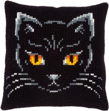 Black cat Чорний кіт PN-0171086 подушка Vervaco - Салон рукоділля