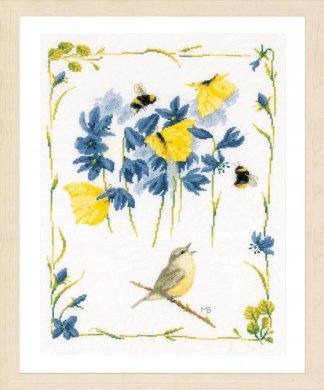 CHIRPING CHIFFCHAFF PN-0191926 LanArte вишивка хрестиком | Набір - Салон рукоділля Давайте створимо шедевр разом!