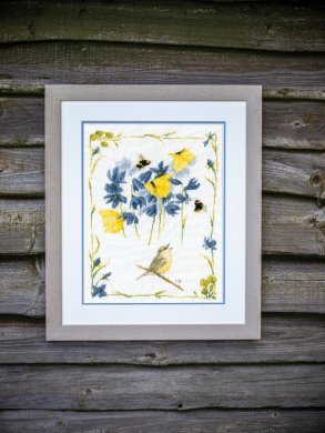 CHIRPING CHIFFCHAFF PN-0191926 LanArte вишивка хрестиком | Набір - Салон рукоділля Давайте створимо шедевр разом!