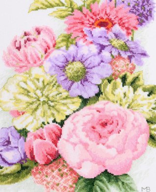 FLORAL COTTON CANDY PN-0196208 LanArte вишивка хрестиком | Набір - Салон рукоділля Давайте створимо шедевр разом!