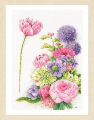 FLORAL COTTON CANDY PN-0196208 LanArte вишивка хрестиком | Набір - Салон рукоділля Давайте створимо шедевр разом!