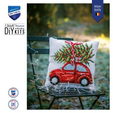 Подушка CHRISTMAS CAR PN-0199257 Vervaco 