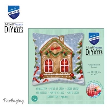 Gingerbread house PN-0214117 подушка Vervaco - Салон рукоділля