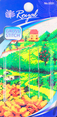 Двусторонние гобеленовые иглы для вышивания из золотым ушком Tapestry Double 24 (3шт) 0531 Royal