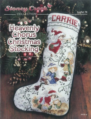 Heavenly Chorus Christmas Stocking  LFT074 Stoney Creek вишивка | Схема - Салон рукоділля