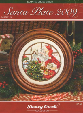 Santa Plate 2009  LFT145 Stoney Creek вишивка | Схема - Салон рукоділля