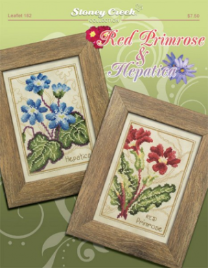 Red Primrose & Hepatica LFT182 Stoney Creek вишивка | Схема - Салон рукоділля