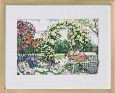 Сад квітів Garden of flowers 90-1520 Permin вишивка хрестиком | Набір | Купити - Салон рукоділля